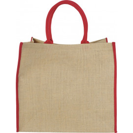 Harry coloured edge jute tote bag