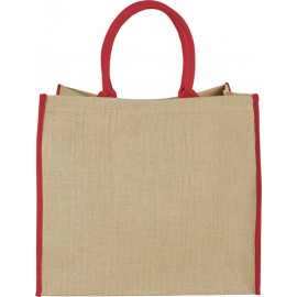 Harry coloured edge jute tote bag