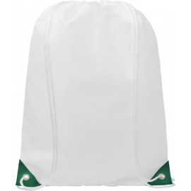 Oriole drawstring backpack with coloured corners