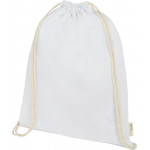 Orissa 100 g/m² GOTS organic cotton drawstring backpack