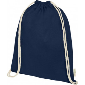 Orissa 100 g/m² GOTS organic cotton drawstring backpack