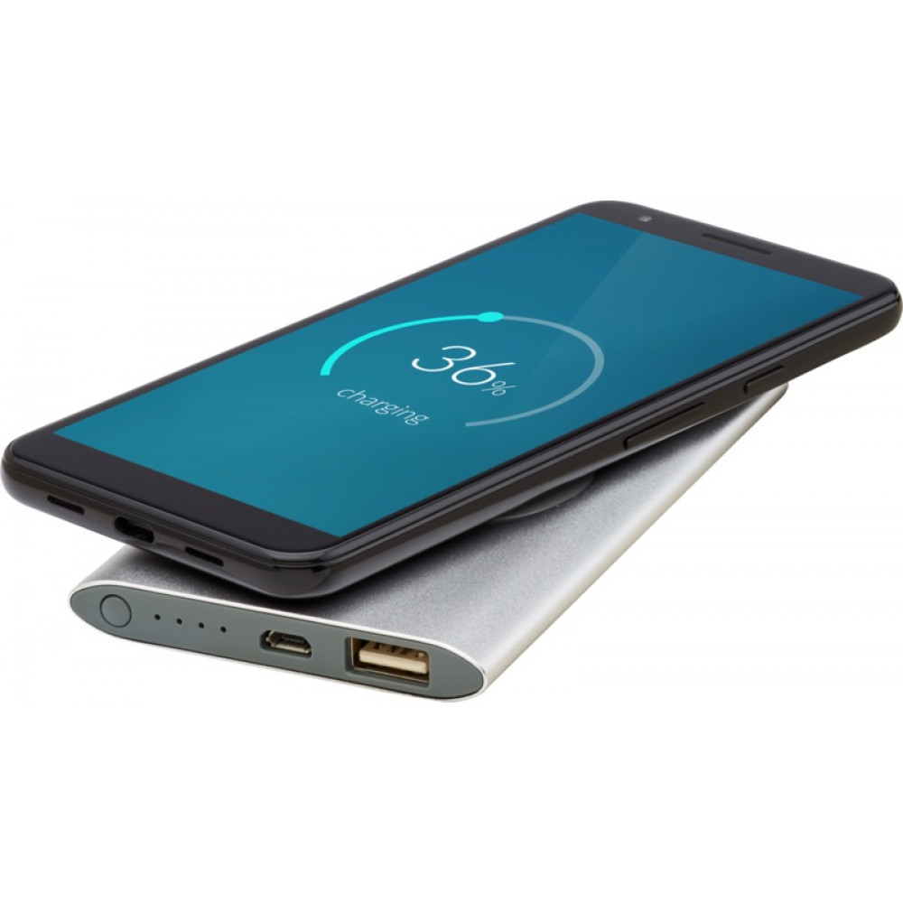 Преносима батерия с безжично зарядно 5W "Juice" 4000mAh Преносима батерия с безжично зарядно 5W "Juice" 4000mAh