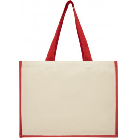 Varai 320 g/m² canvas and jute shopping tote bag