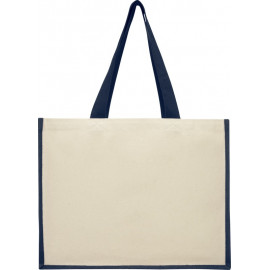 Varai 320 g/m² canvas and jute shopping tote bag