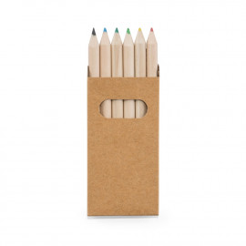 Кутия с 6 цветни молива "Бърти"