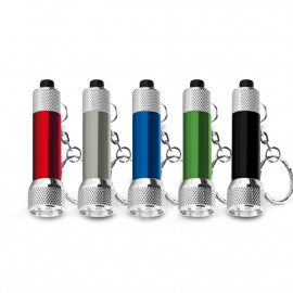 Алуминиев ключодържател с LED фенерче "Диор" А4