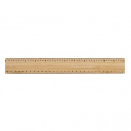 Timberson extra thick 30cm double sided bamboo ruler