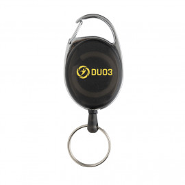 RCS recycled ABS roller clip keychain
