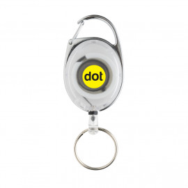 RCS recycled ABS roller clip keychain