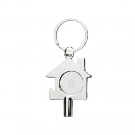 RCS recycled zinc alloy 3 in 1 keychain