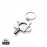 RCS recycled zinc alloy 3 in 1 keychain