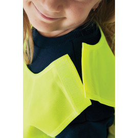 GRS recycled PET high-visibility safety vest 3-6 years
