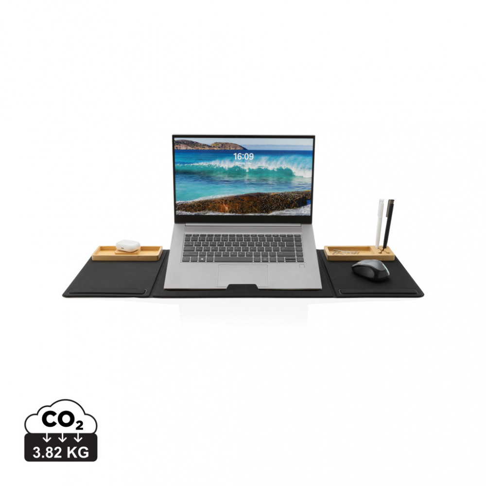 Impact AWARE RPET Foldable desk organizer with laptop stand Impact AWARE RPET Foldable desk organizer with laptop stand