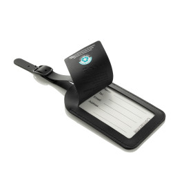 Globefind RCSrPolyester luggage tag with worldwide locating