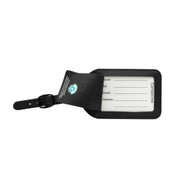 Globefind RCSrPolyester luggage tag with worldwide locating