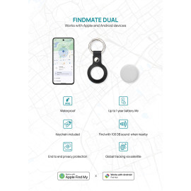 Findmate Dual RCS recycled plastic item finder IPX 5