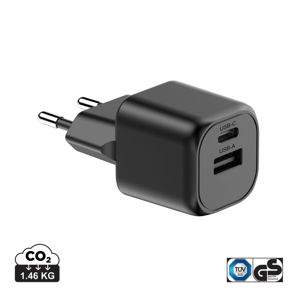 Urban Vitamin Monterey RCS recycled plastic 20W GAN charger Urban Vitamin Monterey RCS recycled plastic 20W GAN charger