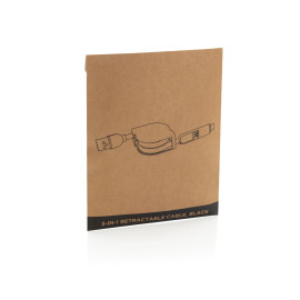 Компактен и прибиращ се 3в1 кабел за зареждане "Поли"