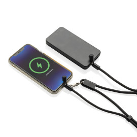 LoopAmp RCS RPET adjustable phone cord with 60W cable
