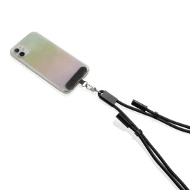 LoopAmp RCS RPET adjustable phone cord with 60W cable