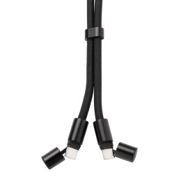 LoopAmp RCS RPET adjustable phone cord with 60W cable