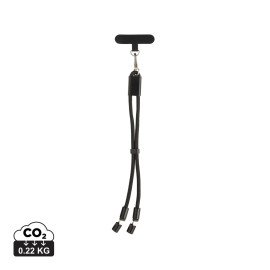 LoopAmp RCS RPET adjustable phone wrist strap 60W cable
