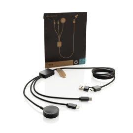 Terra RCS rPET 6-in-1 charging cable with watch charger