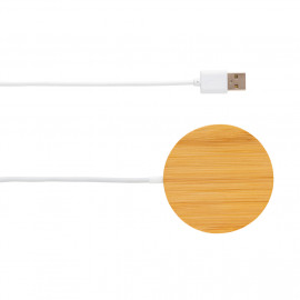 Безжично зарядно от бамбук "Bamboo" 10W 