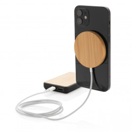 Безжично зарядно от бамбук "Bamboo" 10W 