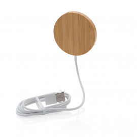 Безжично зарядно от бамбук "Bamboo" 10W 