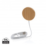 Безжично зарядно от бамбук "Bamboo" 10W 