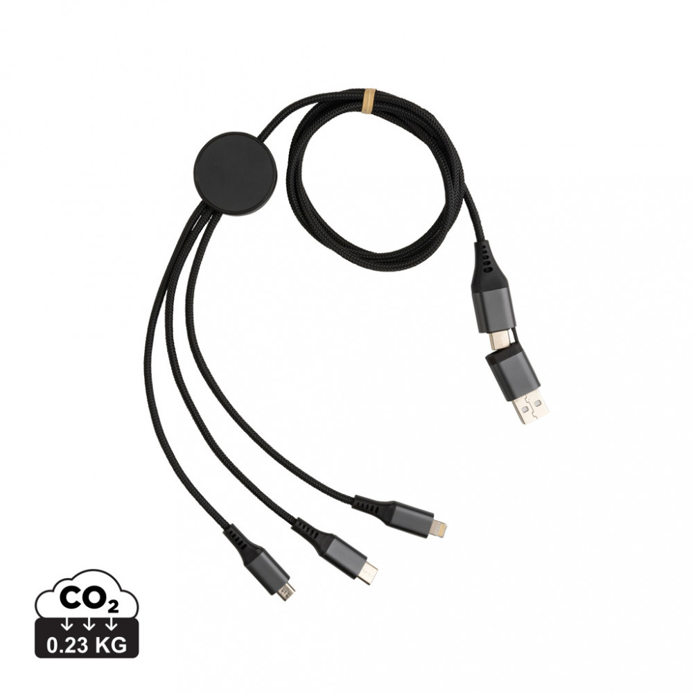 Terra RCS recycled aluminium 120cm 6-in-1 cable Terra RCS recycled aluminium 120cm 6-in-1 cable