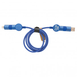 Oakland RCS recycled plastic 6-in-1 fast charging 45W cable