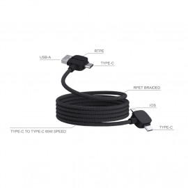 Urban Vitamin Stockton 65W RCS RTPE/RPET magnetic cable