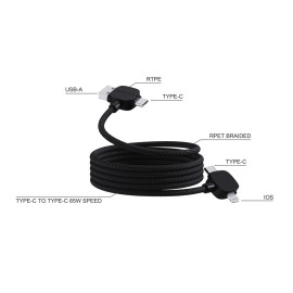 Urban Vitamin Stockton 65W RCS RTPE/RPET magnetic cable