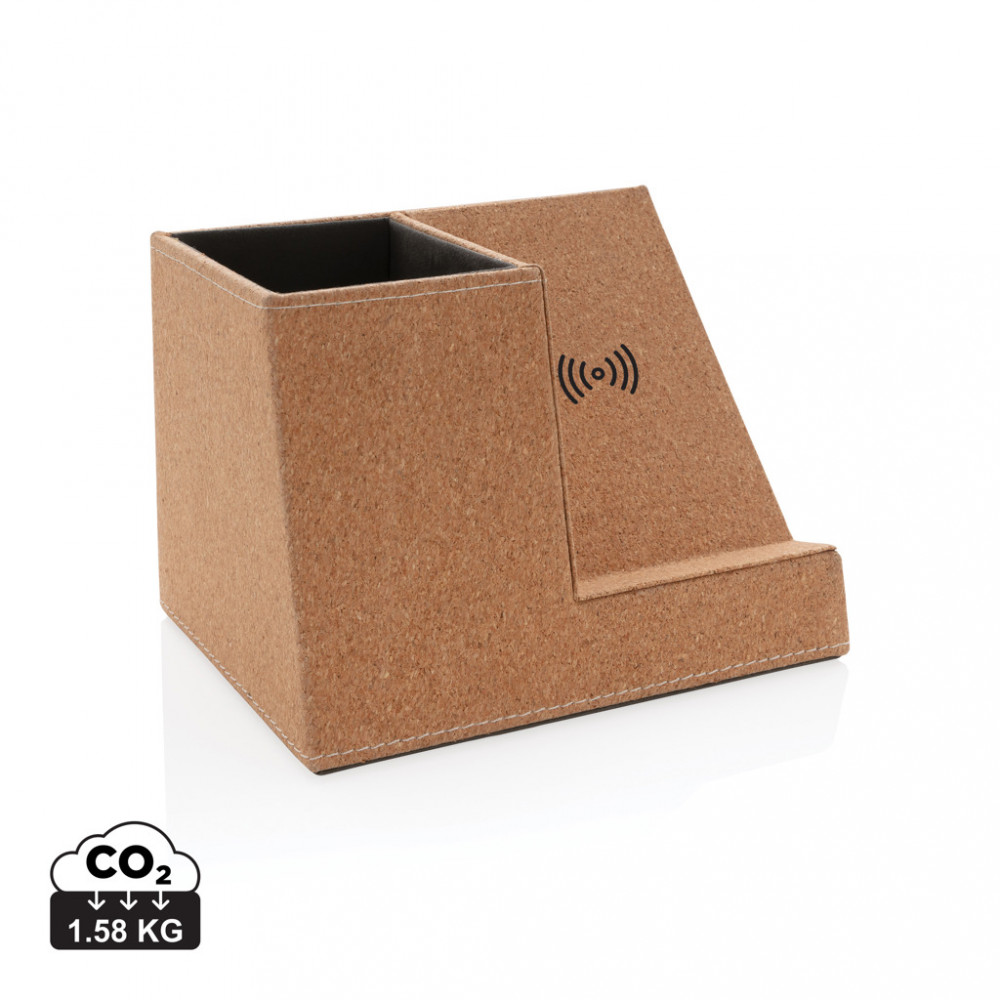 Стойка с безжично зарядн "Cork" 5W Стойка с безжично зарядн "Cork" 5W