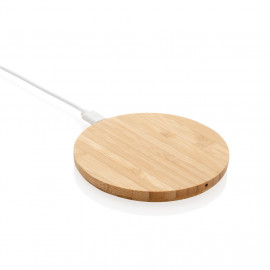 FSC®certified bamboo 5W wireless charger round