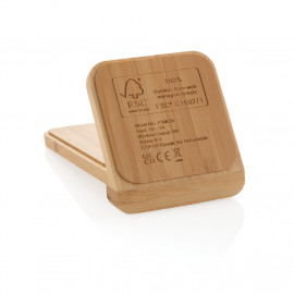 FSC®certified bamboo 5W wireless charging stand