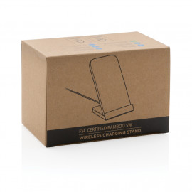 FSC®certified bamboo 5W wireless charging stand