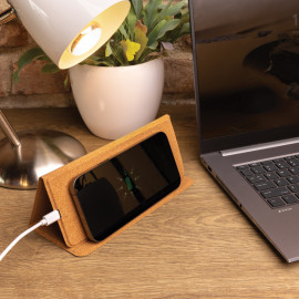 10W wireless charging cork mousepad and stand