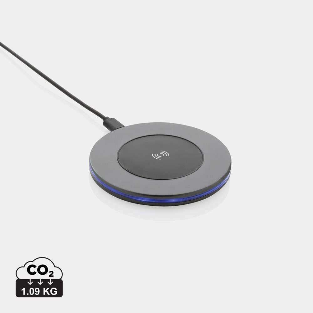 Terra RCS recycled aluminium 10W wireless charger Terra RCS recycled aluminium 10W wireless charger