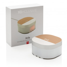 Безжично зарядно с цифров часовник "Aria" 5W