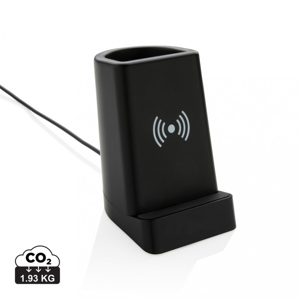 Стойка за телефон с безжично зарядно "Light" 5W Стойка за телефон с безжично зарядно "Light" 5W
