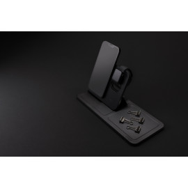 Swiss Peak 3 in 1 RCS recycled PU wireless charger desk tray