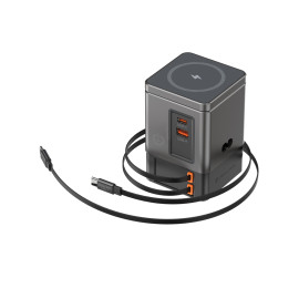 Urban Vitamin Sacramento 105W GAN charger+retractable cables Urban Vitamin Sacramento 105W GAN charger+retractable cables