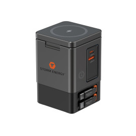 Urban Vitamin Sacramento 105W GAN charger+retractable cables Urban Vitamin Sacramento 105W GAN charger+retractable cables