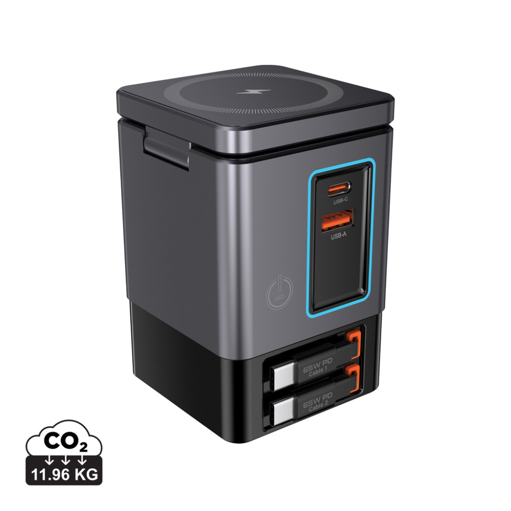 Urban Vitamin Sacramento 105W GAN charger+retractable cables Urban Vitamin Sacramento 105W GAN charger+retractable cables