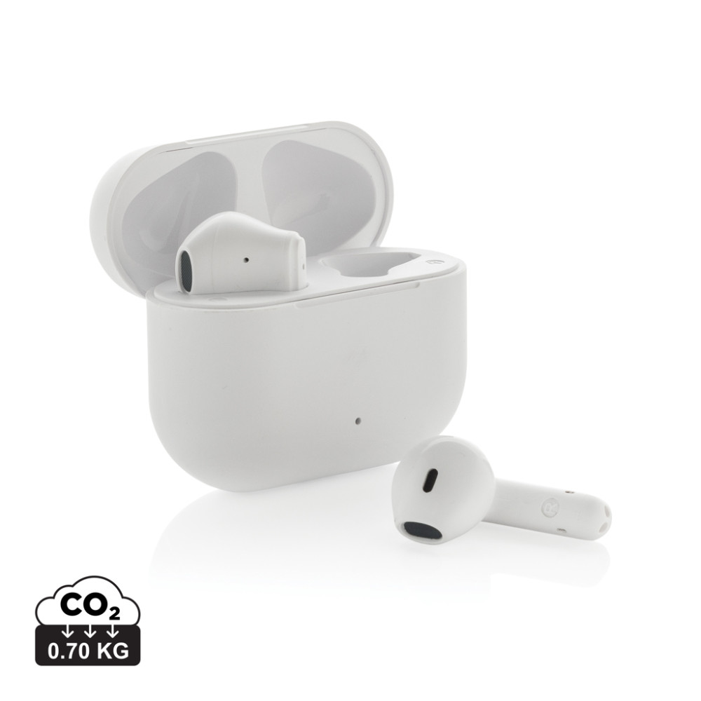 Tunevo RCS recycled plastic wireless earbuds
