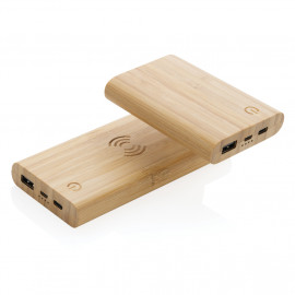 FSC® certified bamboo 5.000 mAh powerbank