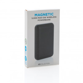 Преносима батерия с безжично зарядно "Magnetic" 5.000 mAh 5W